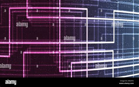 Light Violet Neon Circuit Microchip on Technology Background,Hi-tech ...