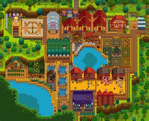 Stardew Valley Farm Layout - Wilderness Farm Design