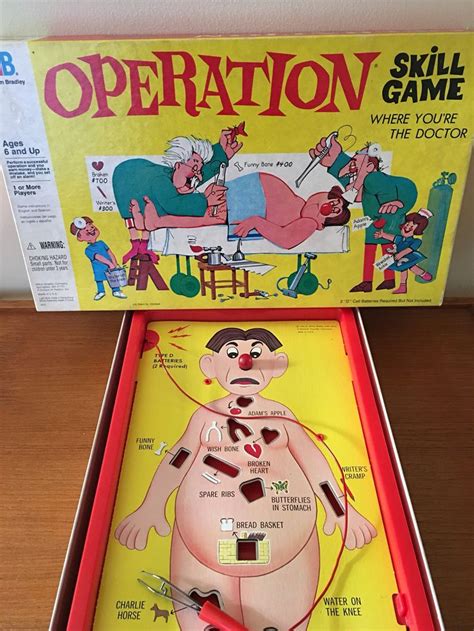 Vintage Operation Board Game, 1960s Board Game, COMPLETE, Vintage Game, Vintage Prop, 1965 ...