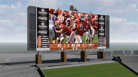 Clemson's Memorial Stadium receives $20 million scoreboard upgrade ...