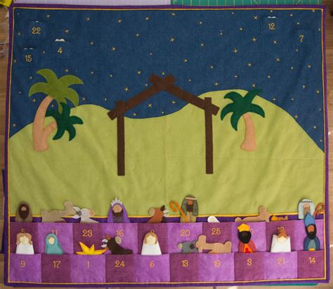 Nativity Advent Calendar Felt Scene PDF Pattern - Etsy