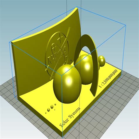 Free 3D file Planets of the solar system scale with nasa logo・Model to ...