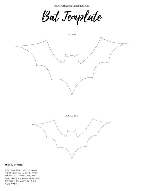 Halloween Decorations: DIY Paper Bats - Cottage Living and Style