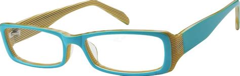 Blue Rectangle Glasses #605716 | Zenni Optical