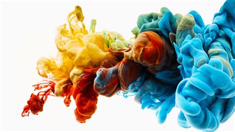 Colorful Smoke Art White Background Abstraction HD Abstract Wallpapers ...