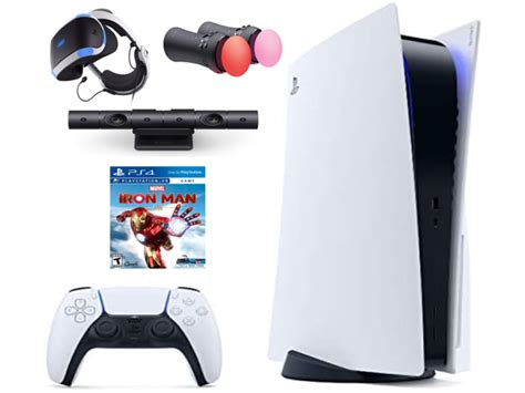 Playstation Console and Playstation VR Bundle - PS5 Disc Version with Wireless Controller, PSVR ...