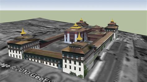 Tashichho Dzong | 3D Warehouse