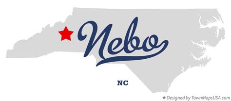 Map of Nebo, NC, North Carolina