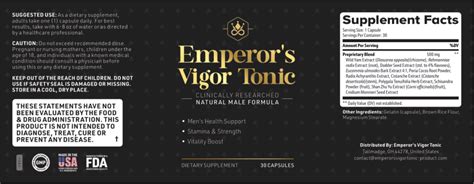 Emperor's Vigor Tonic Reviews - Is it Safe? Read Before Buy!