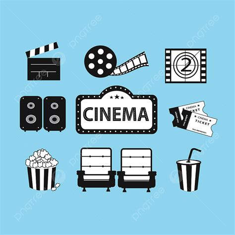 Cinema Illustration Vector Design Images, Cinema Vector Illustration, Cinema Clipart, Cinema ...