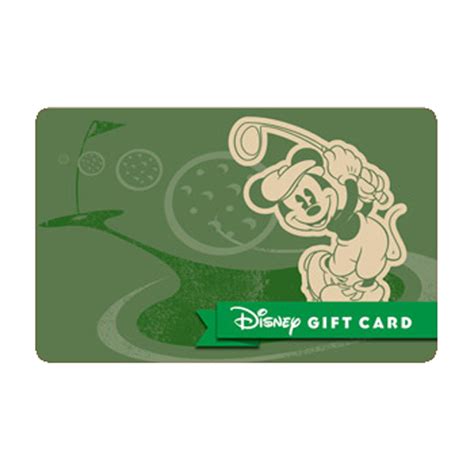 Disney Collectible Gift Card - Golf Mickey Retro