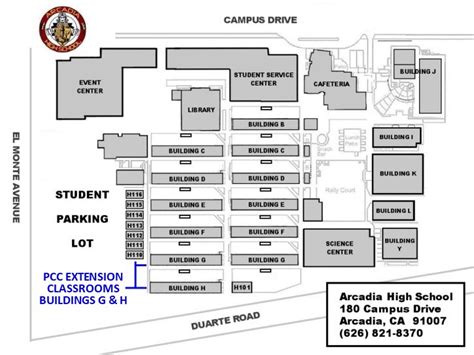 Foothill High School Campus Map