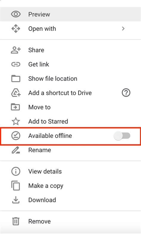 Google Drive 'Available Offline' Option Missing [Fixed]