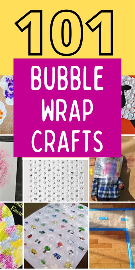 101 Things to do with Bubble Wrap | Bubble wrap art, Bubble crafts ...