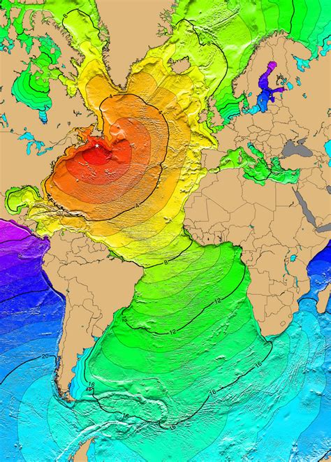 Atlantic Ocean Tsunami Threat from Earthquakes, Landslides