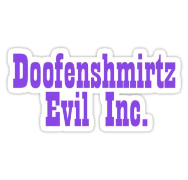 Doofenshmirtz Evil Inc. Sticker by mollypopart | Phineas and ferb ...