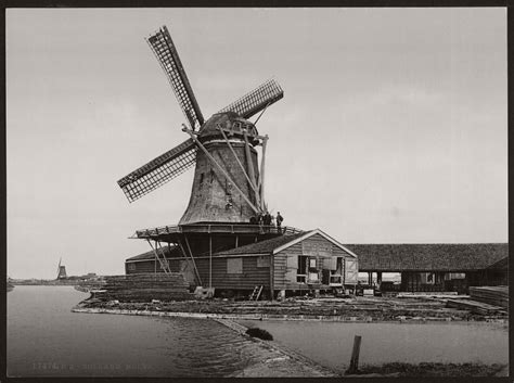 Vintage: Historic B&W photos of Dutch Windmills in 19th Century | MONOVISIONS - Black & White ...