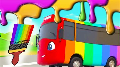 Learning Colors For Kids | Buster Changes Color | Go Buster | Learn ...