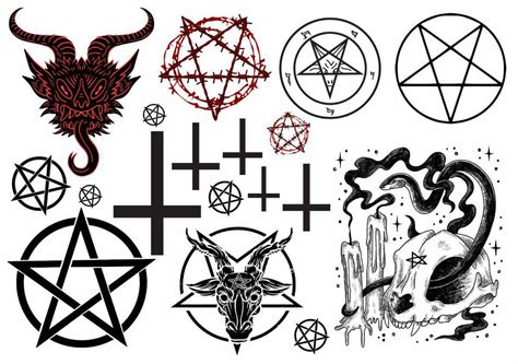 Satanic Cross Tattoo