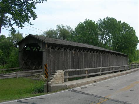 Cedarburg Covered Bridge | Constructed in 1876 over Cedar Cr… | Flickr