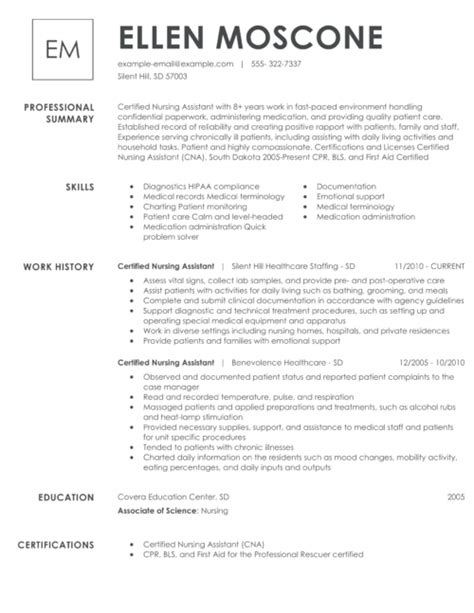 Nursing Assistant Resume Sample - StephenNeville Blog