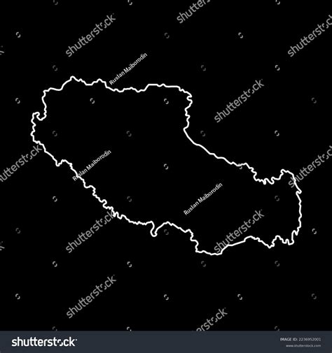 Tibet Xizang Autonomous Region Map Administrative Stock Vector (Royalty ...