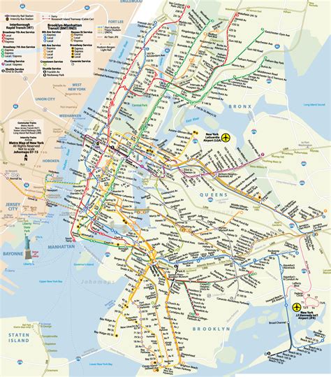 Metro Map of New York - JohoMaps