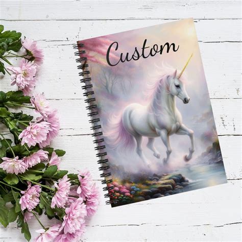 Personalized Magic Unicorn Spiral Notebook Custom Magic - Etsy