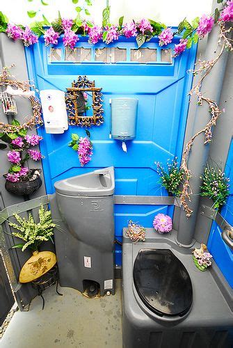 decorated port-a-potty | Outdoor wedding, Wedding bathroom, Wedding restroom