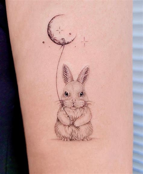 Cute Rabbit Tattoo