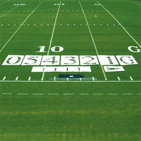 Fisher 6' Standard Football Field Stencil Sets - Football Equipment and ...