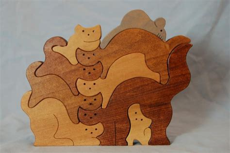 Cat Puzzle (With images) | Cat puzzle, Wood puzzles, Wood cat