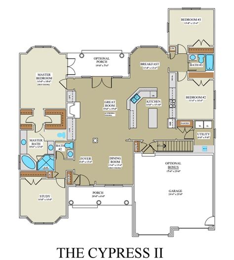 Sample Cypress Floor plan