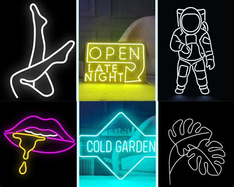 Custom Signs Mockup - Walls of Neon