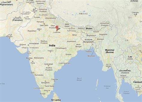 Lucknow Map - India