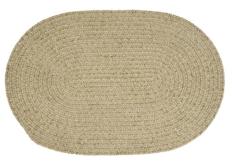 1.25' x 2.25' Light Green Oval Reversible Braided Rug - Walmart.com - Walmart.com