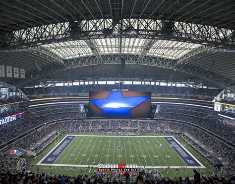 Dallas Cowboys at AT&T Stadium EndZone Print - the Stadium Shoppe