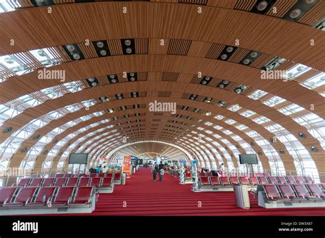 Paris Charles de Gaulle airport, Terminal 2E, France. Terminal Stock ...