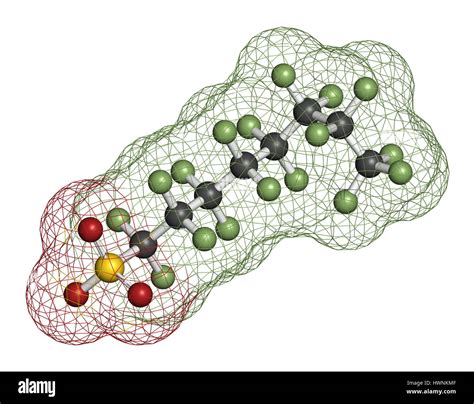 Perfluorooctanesulfonic acid molecule hi-res stock photography and ...