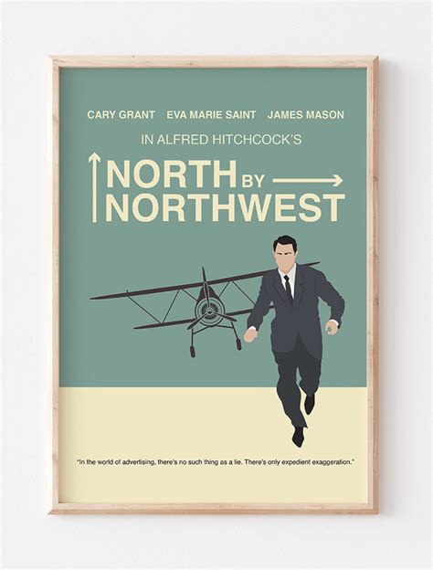 North By Northwest Minimalist Poster – Poppermost Prints