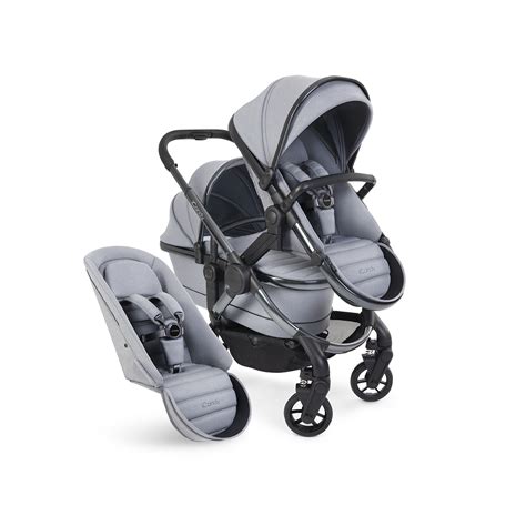 iCandy Peach 7 Double Stroller Bundle-Phantom/Light Grey - Everything Baby