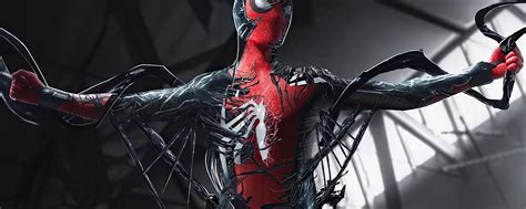 2560x1024 Spider Man Turning Into Venom Wallpaper,2560x1024 Resolution HD 4k Wallpapers,Images ...