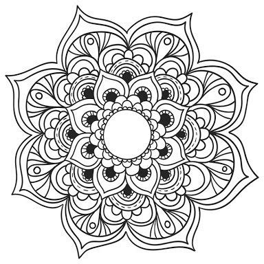 Image result for lily mandala | Mandala coloring books, Mandala ...