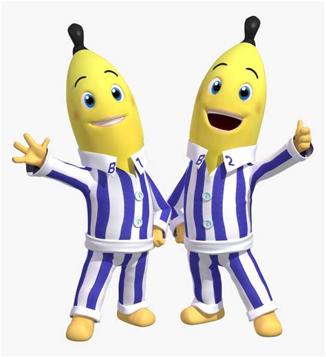 Cartoon Bananas In Pyjamas, HD Png Download - kindpng