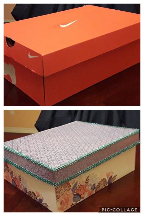 Shoe box makeover | Diy box, Recycle cardboard box, Shoe box crafts