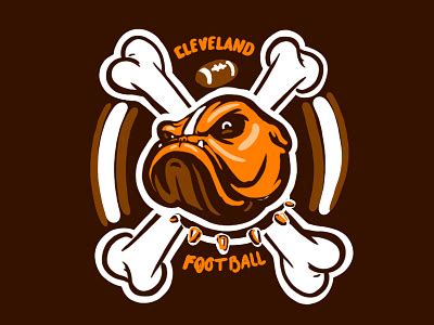 Cleveland Browns Bulldog Design by Jeff Kunze on Dribbble