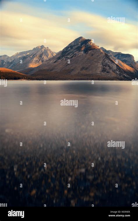 Lake sunrise with cloud in Banff National Park, Canada Stock Photo - Alamy