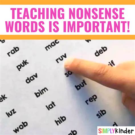 Teaching Nonsense Words - Simply Kinder