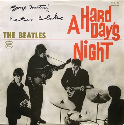 A Hard Day's Night SIGNED JAPANESE Vinyl LP