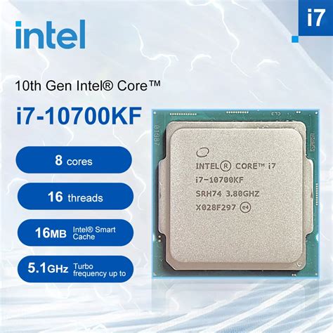 Intel NEW Core i7-10700KF i7 10700KF 3.8GHz Eight-Core 16-Thread CPU ...